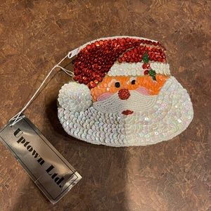Vintage new Santa mini Beaded purse elegant intricately made